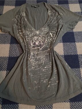 Y2k scene mcbling style shirt by brad butter